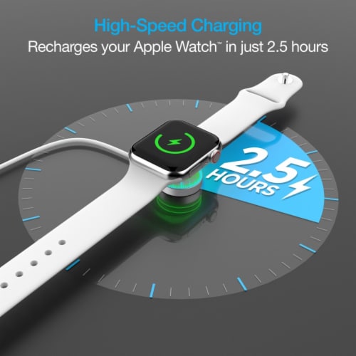 Naztech 15599 White 3 Ft Magnetic Charging Cable For Apple Watch