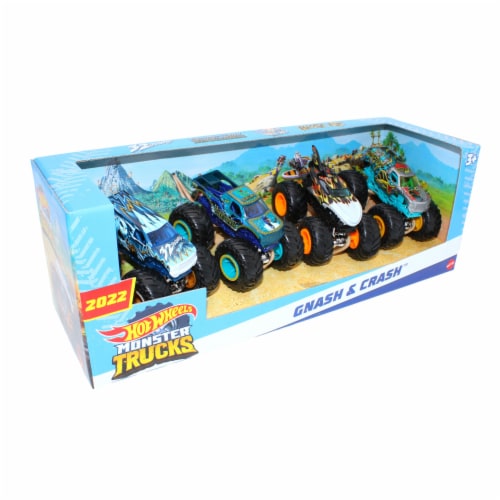 Hot Wheels Monster Trucks 1: 64, 4 Pack (Style Chosen at Random), 1 - Kroger