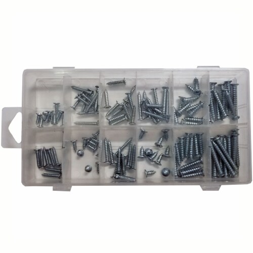 Screw Assortment Kit Box, Screwdriver Tool Needed, Variety of Sizes, 120 Pieces Perspective: bottom