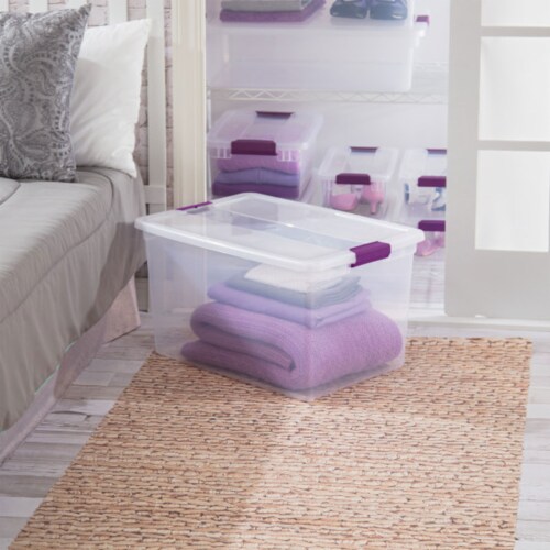 Sterilite 64 Qt Clear Storage Tote, 6 Pack, and 66 Qt Clear Storage Tote, 6  Pack, 1 Piece - QFC