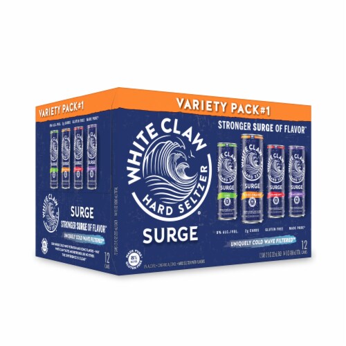 White Claw Hard Seltzer Surge Variety Pack Perspective: bottom