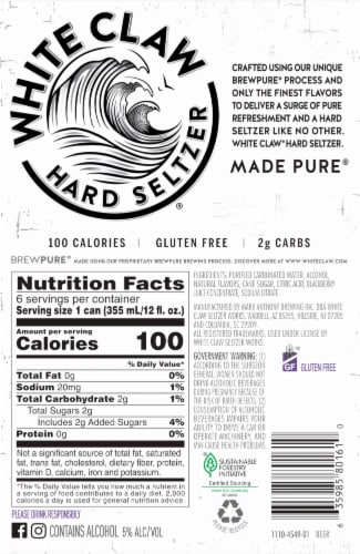 White Claw Hard Seltzer Blackberry Perspective: bottom