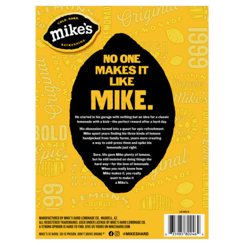 Mike's Hard Zero Sugar Variety Pack Perspective: bottom