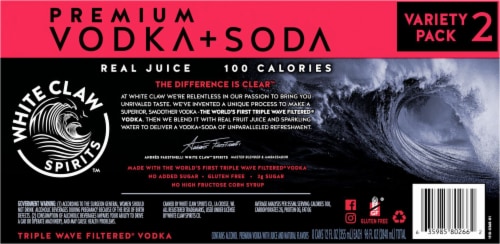 White Claw Spirits Vodka Soda Canned Cocktail Variety Pack 2 Perspective: bottom