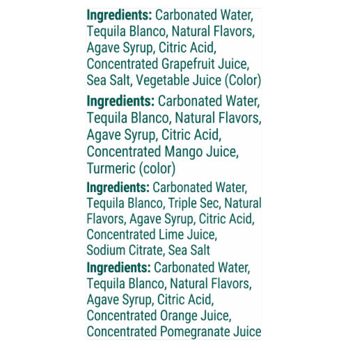 Ole Tequilla Cocktail Variety Pack Perspective: bottom
