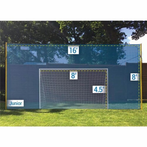 Open Goaaal JX-OGFJ3 Soccer Practice Net Rebounder Backstop with Goal, Junior Perspective: bottom