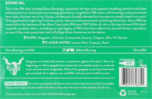 Stone Brewing Co.® IPA Cans Perspective: bottom