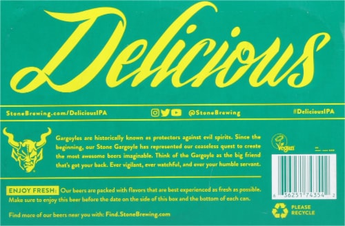 Stone Delicious IPA Perspective: bottom