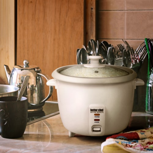 Better Chef 8-Cup - 16-Cup Cooked - Rice Cooker With Measuring Cup And