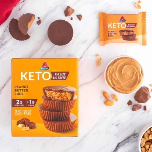 Atkins Endulge Keto - Low Sugar - Peanut Butter Cups Perspective: bottom