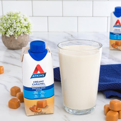 Atkins® Creamy Caramel Protein Shakes Perspective: bottom
