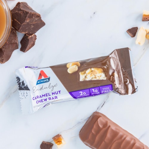Atkins Endulge Low Sugar Caramel Nut Chew Bar Value Pack Perspective: bottom