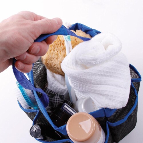 Yescom Portable Mesh Shower Caddy Tote 8 Pockets Bathroom Carry