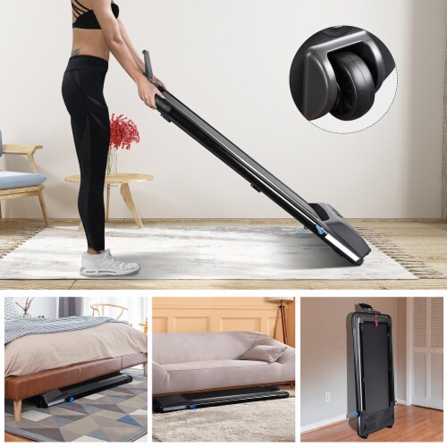 1100W Folding Electric Treadmill Portable Power Motorized Machine