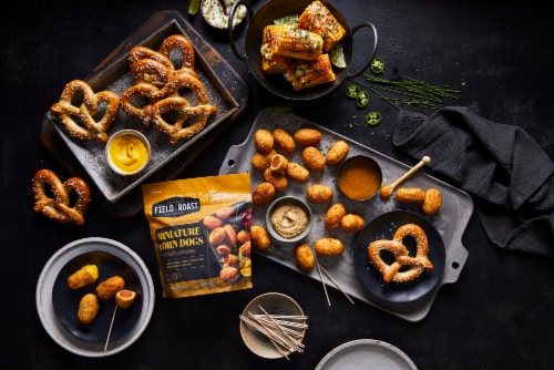 Field Roast Miniature Plant-Based Corn Dogs Perspective: bottom