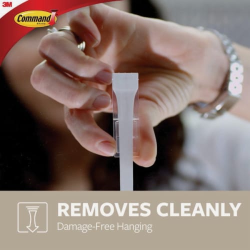 Command™ Large Double Hook - Matte Black Perspective: bottom