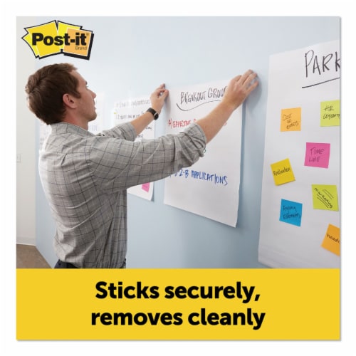 Post-it Easel 15x18 Pads Super Sticky Self Stick Easel Pads - White, 1 ct -  Jay C Food Stores