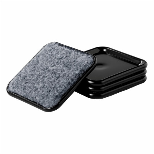 Scotch™ Square Caster Cups - Gray Perspective: bottom