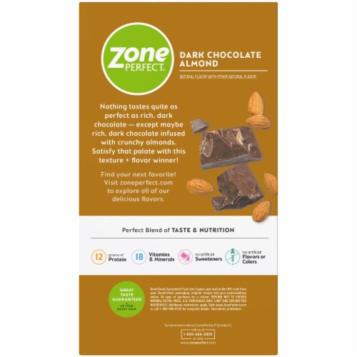 ZonePerfect® Dark Chocolate Almond Protein Energy Bars Perspective: bottom