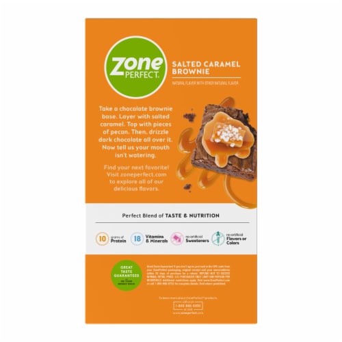 ZonePerfect® Salted Caramel Brownie Nutrition Bar Perspective: bottom