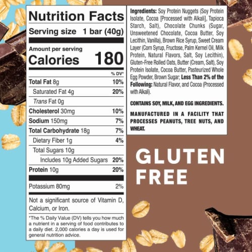 ZonePerfect® Oatmeal Chocolate Chunk Nutrition Bars Perspective: bottom