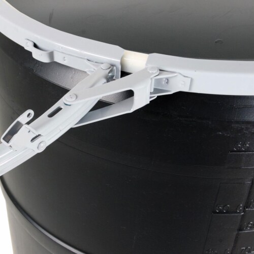 Active Aqua DRM58T 55 Gallon Drum Hydroponic Reservoir w/ Pre-Drilled Cover Lid Perspective: bottom
