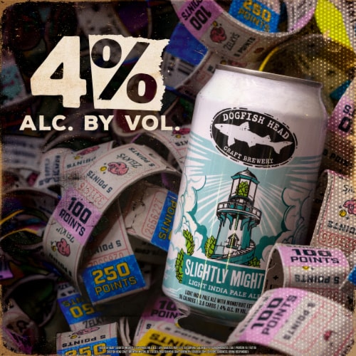 Dogfish Head Beer Slightly Mighty Lo-Cal IPA Beer Perspective: bottom