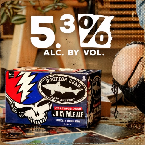 Dogfish Head Beer x Grateful Dead Juicy Pale Ale Perspective: bottom
