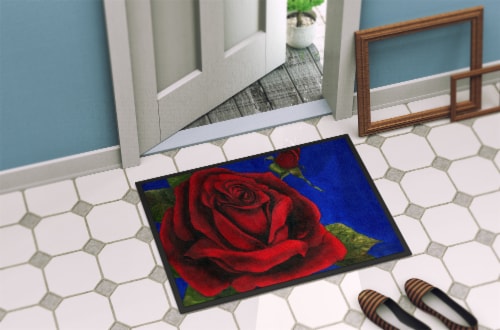 Carolines Treasures TMTR0226JMAT Rose by Malenda Trick Doormat 24x36 Perspective: bottom