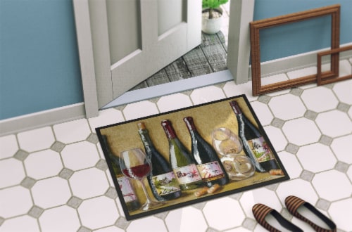 Carolines Treasures  TMTR0271JMAT Wine Du Vin by Malenda Trick Indoor or Outdoor Perspective: bottom