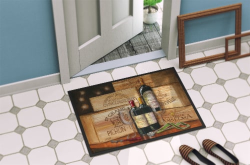 Carolines Treasures  TMTR0254MAT Wine Gran Vin by Malenda Trick Indoor or Outdoo Perspective: bottom