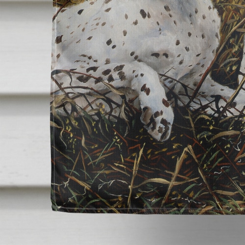 Carolines Treasures HMHE0011CHF English Pointer by Michael Herring Flag Canvas Perspective: bottom