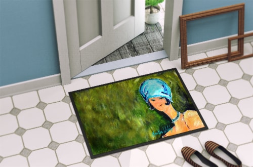 Carolines Treasures MW1237MAT Young Voncile Still in High School Doormat 18x27 Perspective: bottom