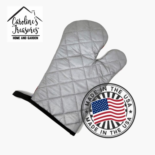 Carolines Treasures BB4838OVMT Christmas Italian Greyhound Oven Mitt Perspective: bottom