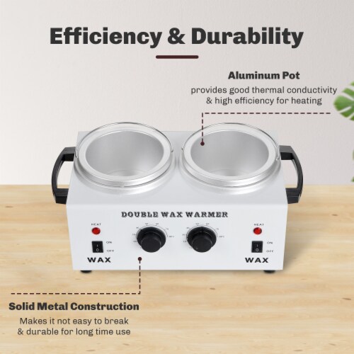 Electric Double Pot Wax Warmer Heater Spa Salon Hot Paraffin Facial Skin  Tool, 1 - Kroger