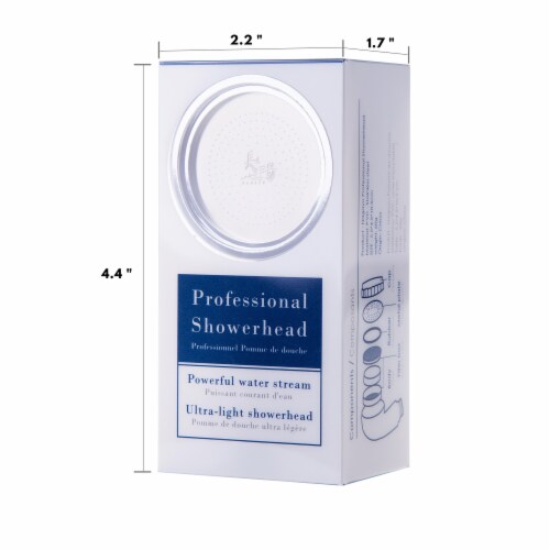 1-Spray Patterns with 1.5 GPM 4 in. Wall Mount Handheld Shower Head in Chrome Perspective: bottom