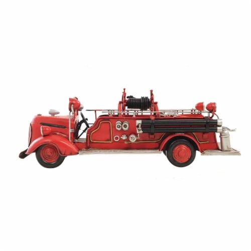 Old Modern Handicrafts AJ020 1938 Red Fire Engine Ford 1:40 Perspective: bottom