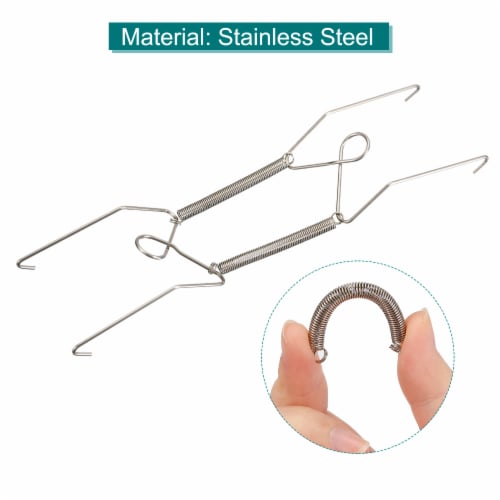 uxcell Stainless Steel Invisible Wall Plate Hangers for Decorative Plates Perspective: bottom
