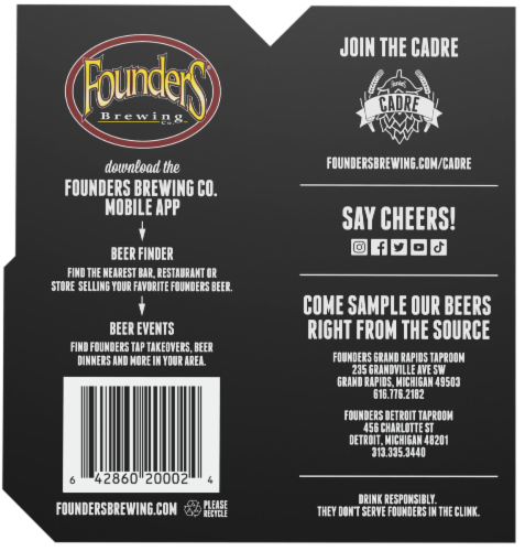 Founders Brewing Barrel Aged Series CBS Imperial Stout Craft Beer Perspective: bottom