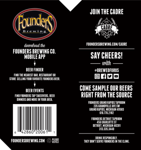 Founders Brewing KBS® Espresso Stout Beer Perspective: bottom
