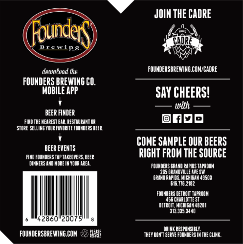 Founders® Brewing Panther Cub Beer Perspective: bottom