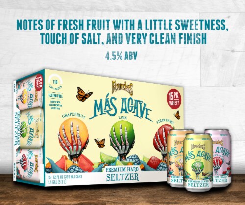 Founders Brewing Seltzer Hard Seltzer Variety Pack Perspective: bottom