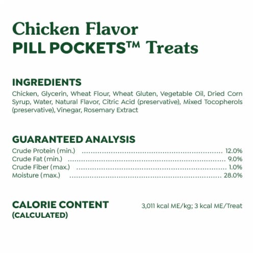 Feline Greenies Pill Pockets Natural Adult Soft Cat Treats Chicken Flavor Perspective: bottom