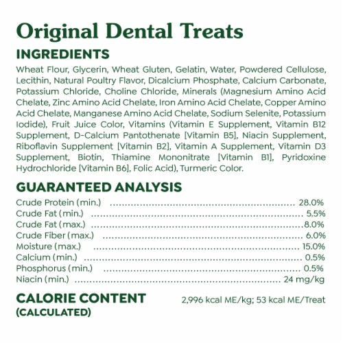 Greenies Original Large Natural Dental Care Dog Treats Perspective: bottom