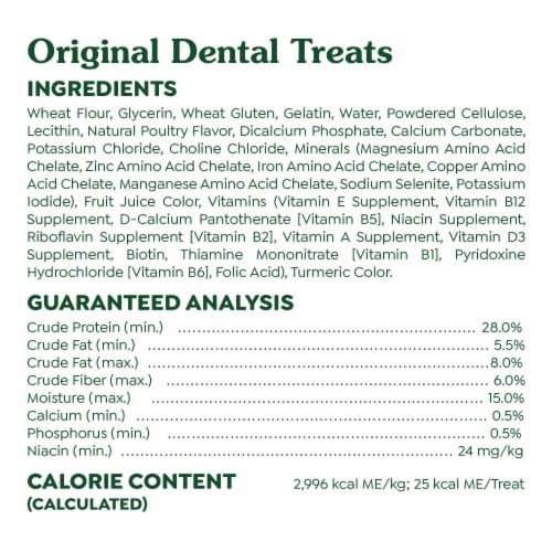 Greenies Original Dental Dog Treats Teenie Perspective: bottom