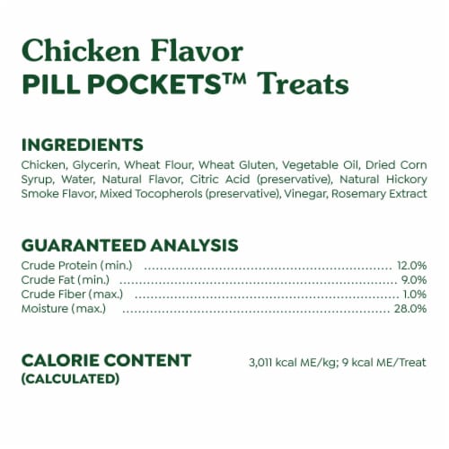 Greenies Pill Pockets Tablet Size Natural Soft Dog Treats Chicken Flavor Perspective: bottom