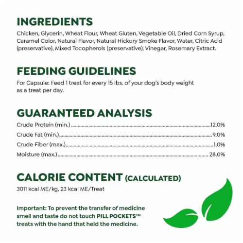 GREENIES PILL POCKETS Hickory Smoke Flavor for Dogs Capsule Size Natural Soft Dog Treats Perspective: bottom