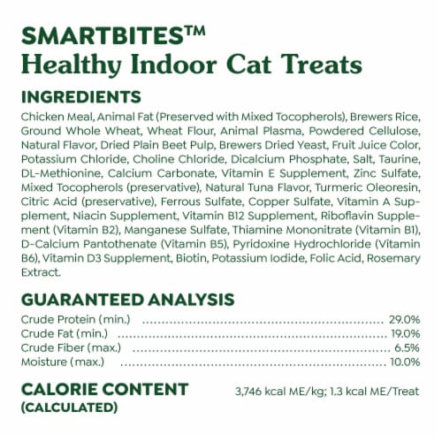 Feline Greenies Smartbites Healthy Indoor Natural Cat Treats Tuna Flavor Perspective: bottom