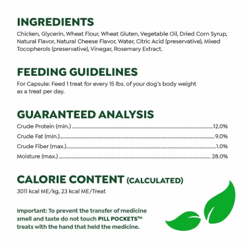 Greenies Pill Pockets Large Capsule Size Natural Soft Dog Treats Cheese Flavor Perspective: bottom