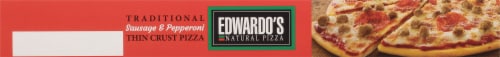 Edwardo's Sausage & Pepperoni Thin Crust Pizza Perspective: bottom